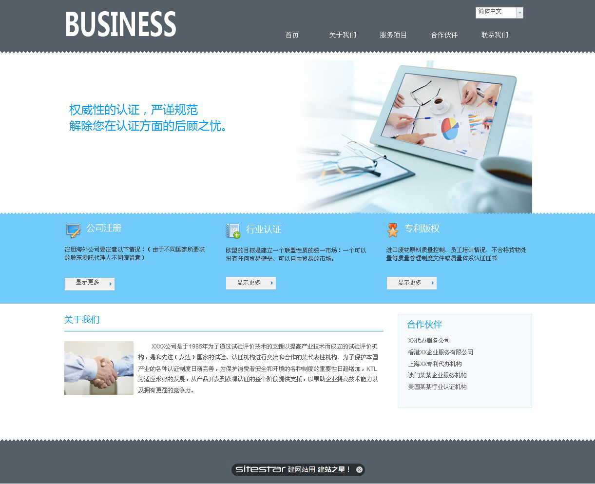 商业网站模板-business-1