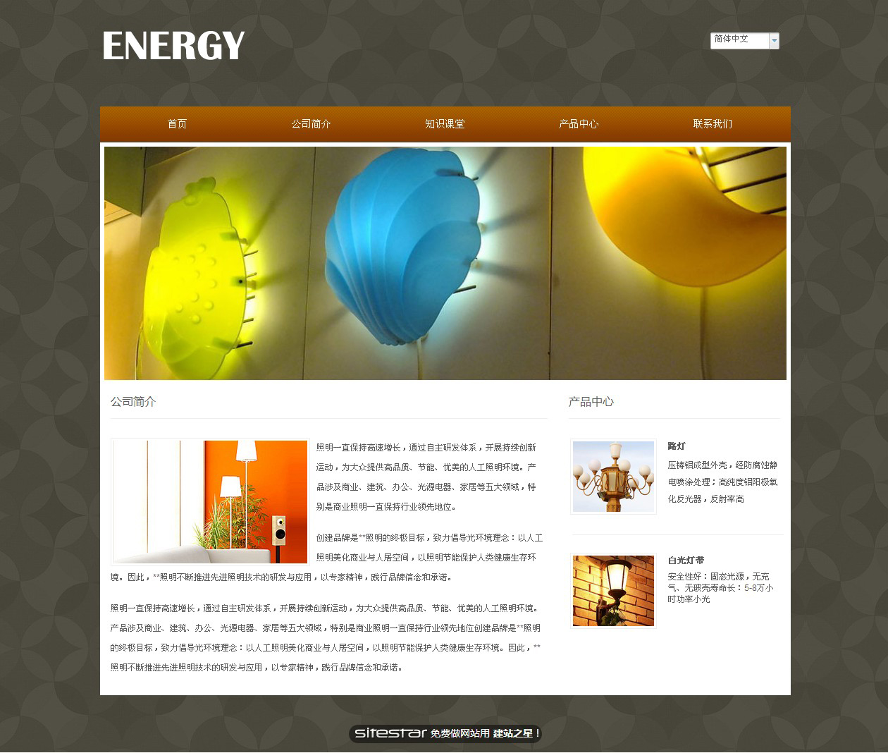 能源、灯具网站模板-energy-11
