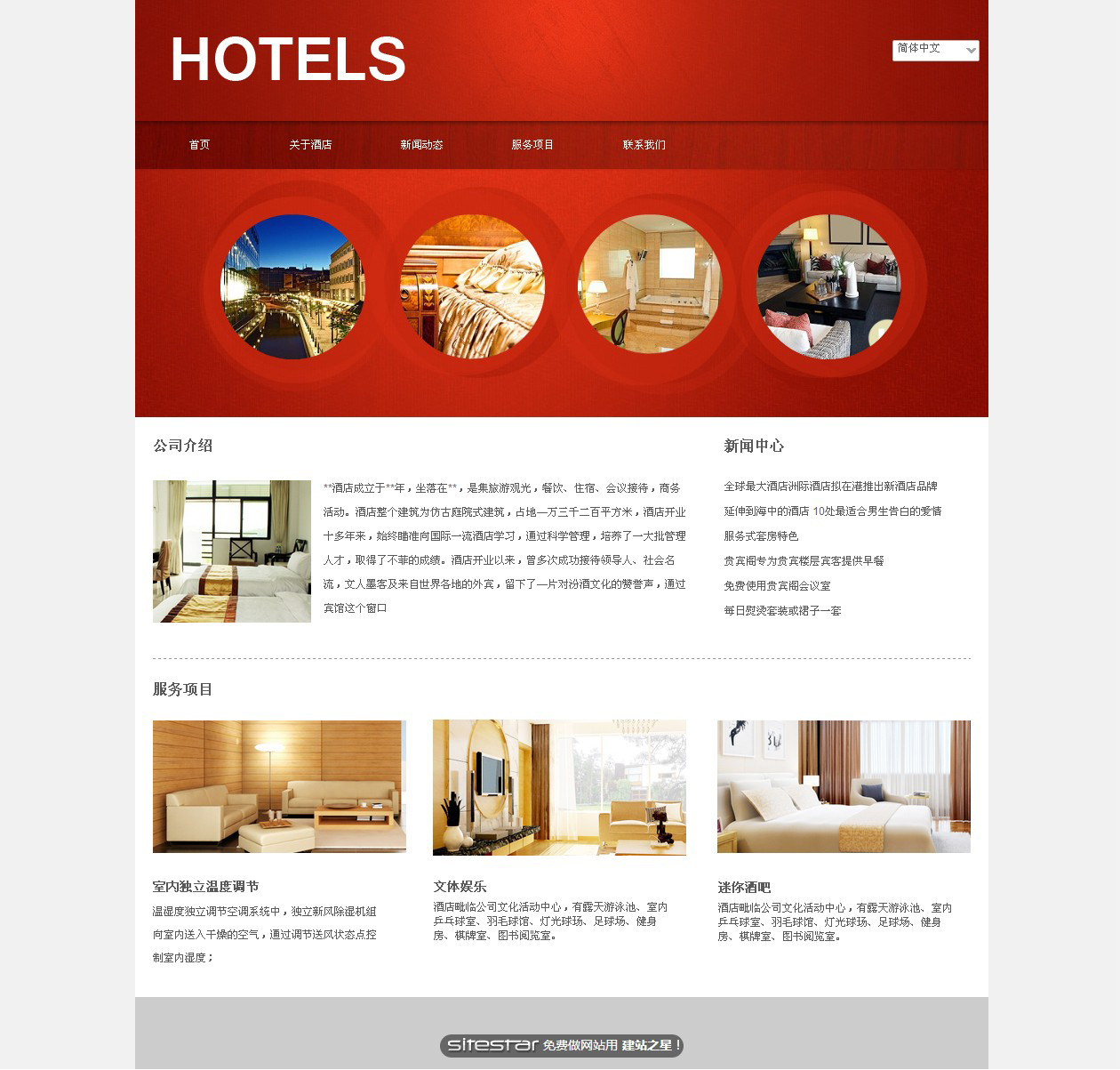 酒店网站模板-hotels-6