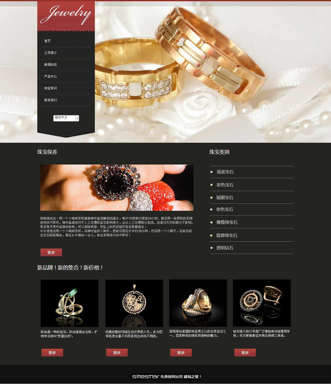珠宝、首饰网站模板-jewelry-3