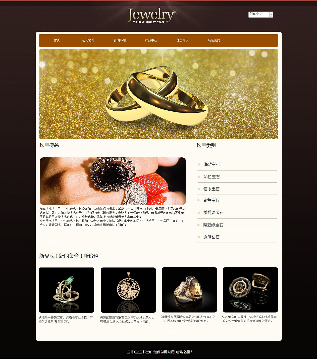 珠宝、首饰网站模板-jewelry-8