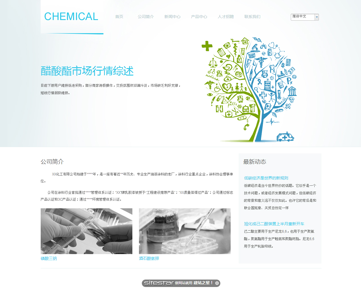 医疗、保健网站模板-chemical-3