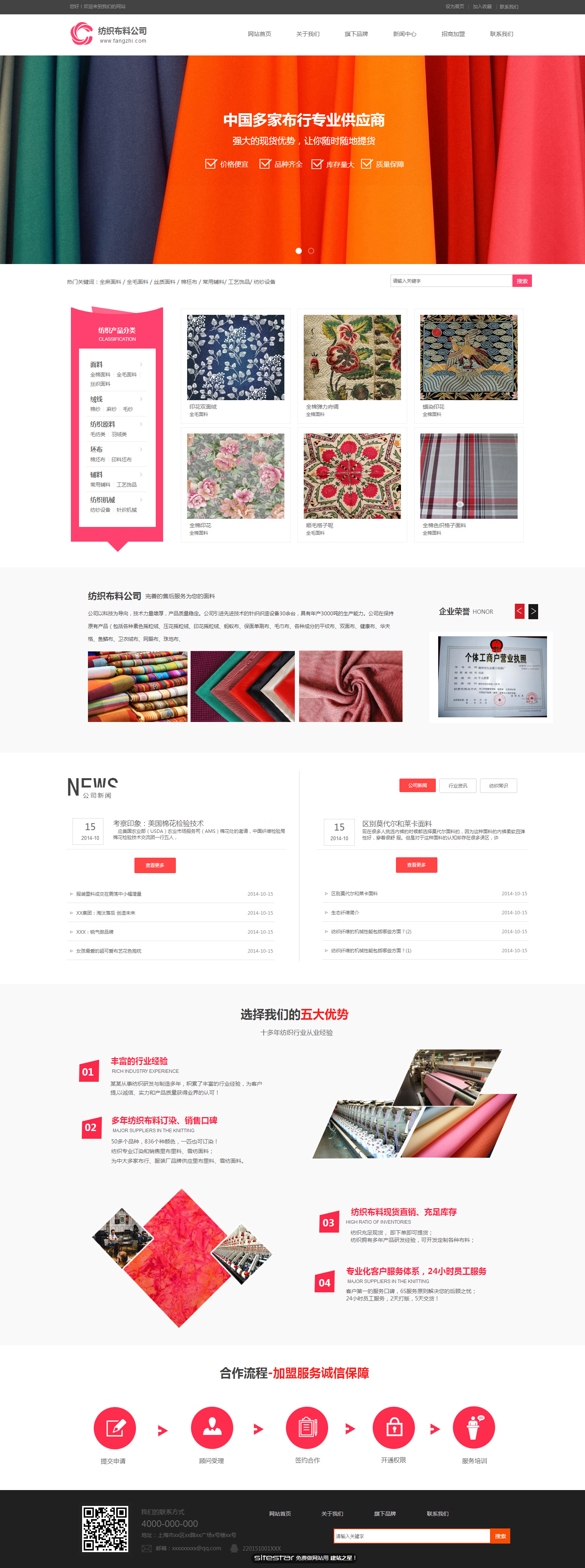 纺织网站模板-textile-1112683