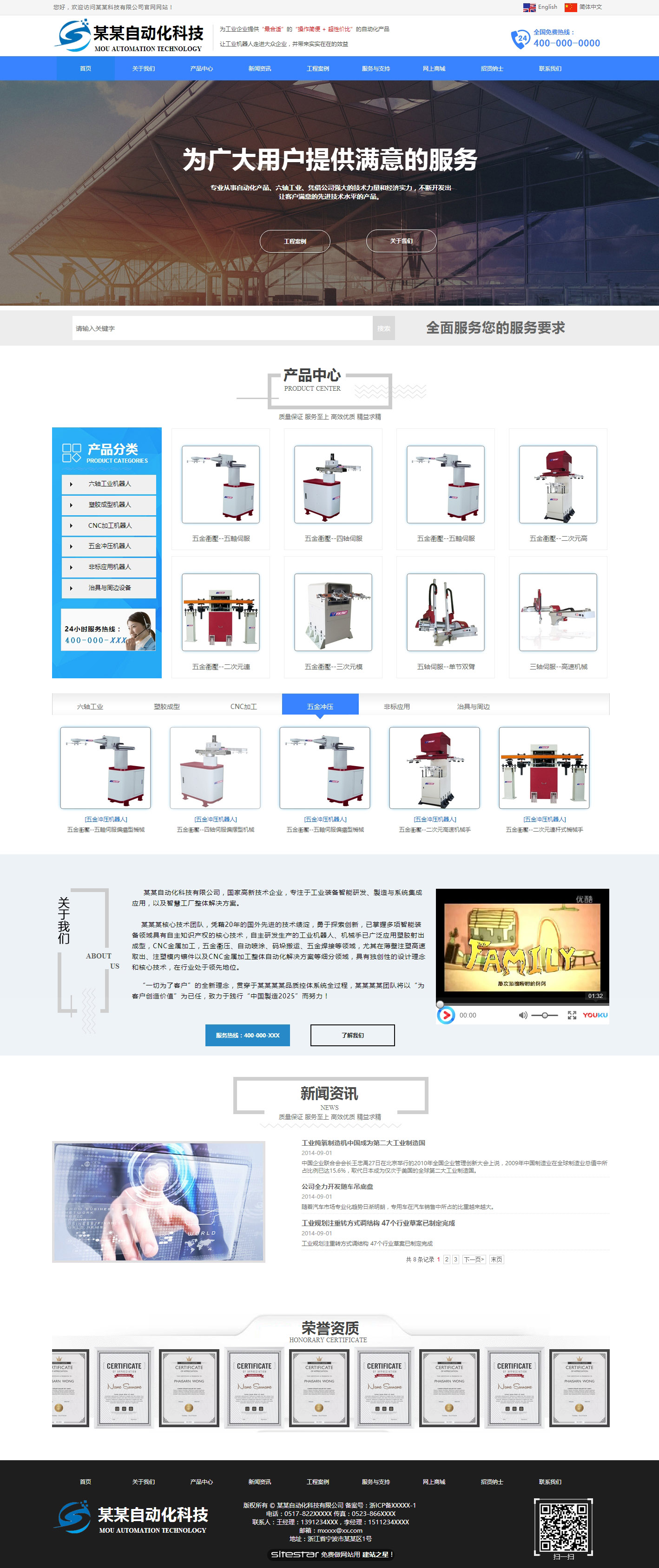 机械、工业制品网站模板-industrial-1359228