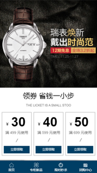 钟表网站模板-weixin-7893