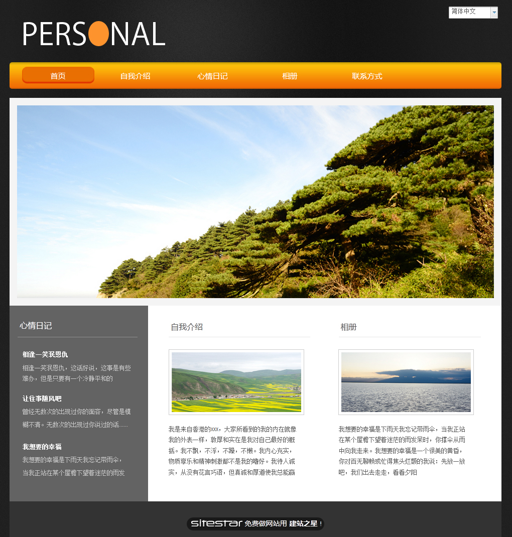 其他网站模板-personal-2