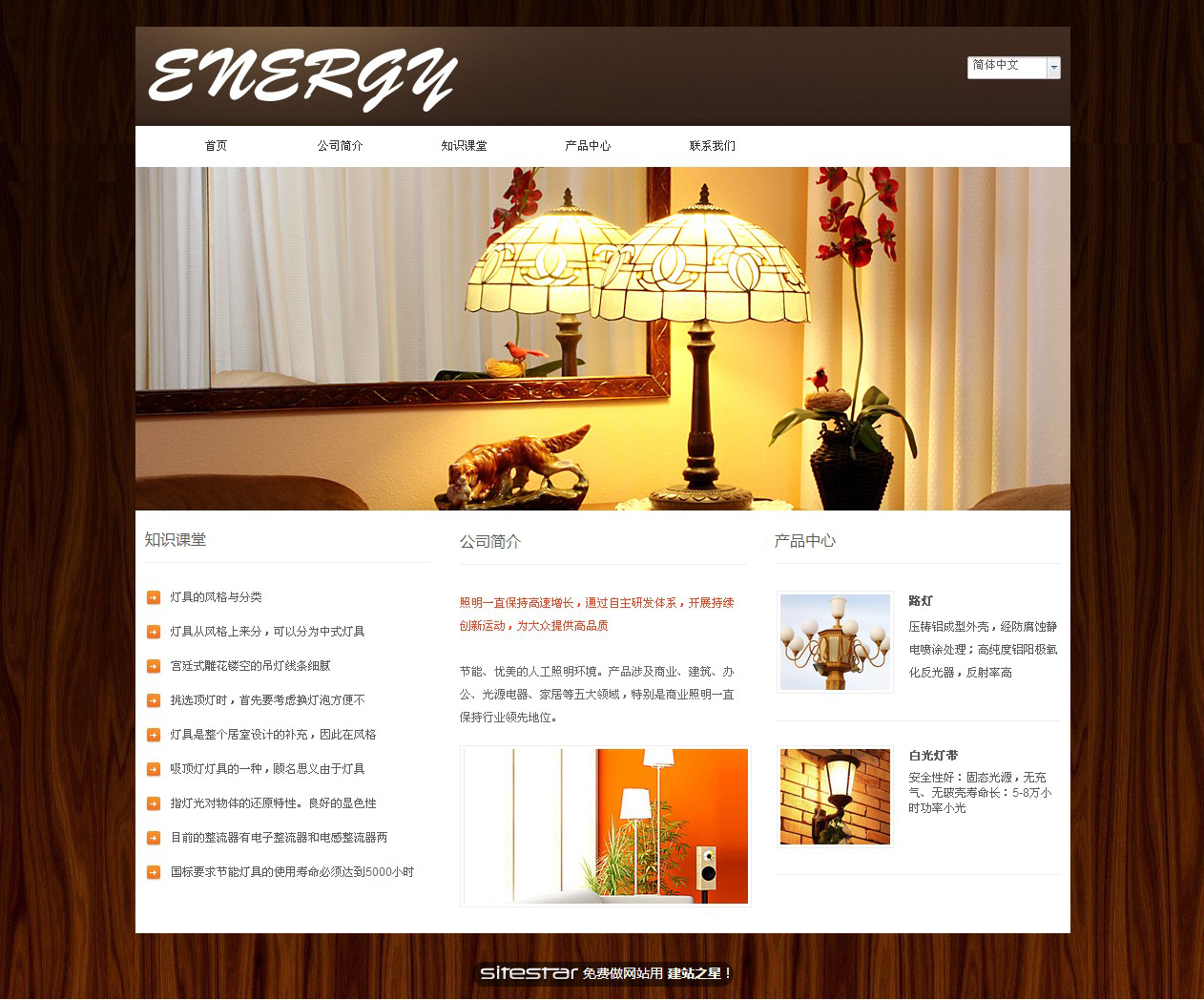 能源、灯具网站模板-energy-5