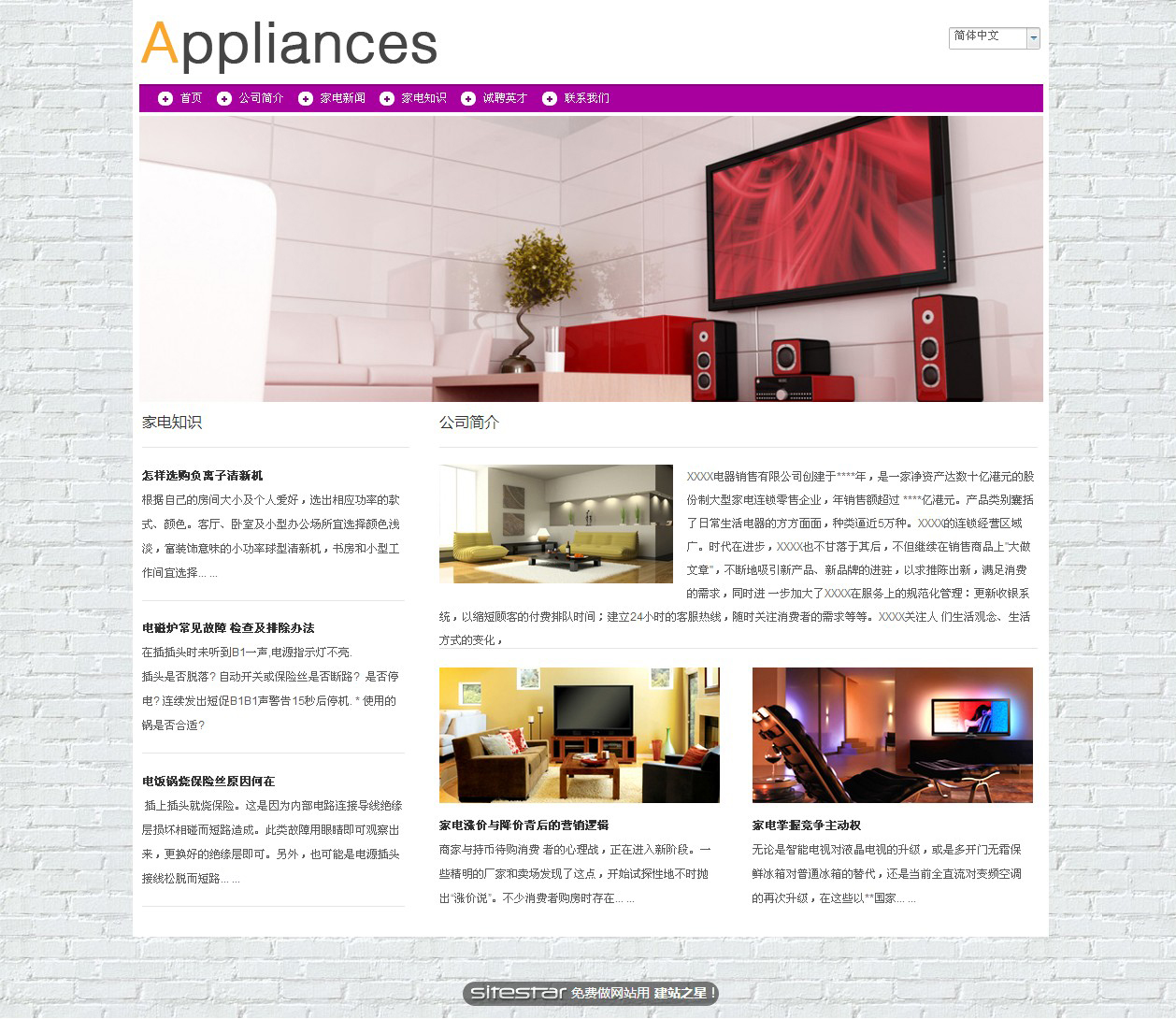 家电网站模板-appliances-10